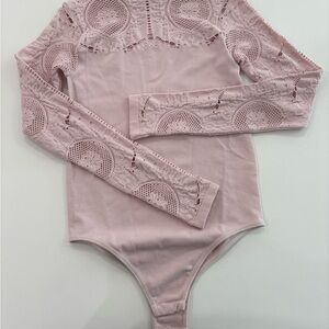 Forever 21 Pink Long-Sleeve one piece